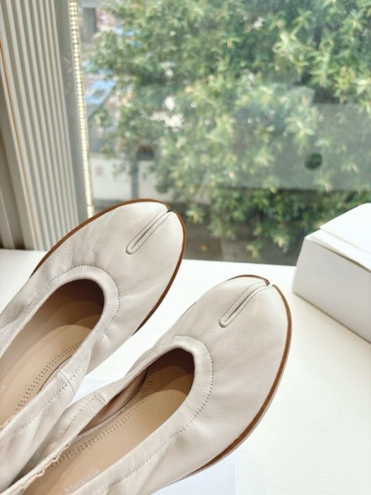 Туфли кожаные с раздвоенным носком фото 7