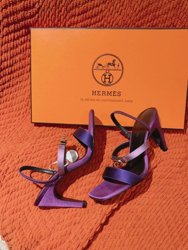 Босоножки Hermes Glamour на каблуке 9.5 см фото 5