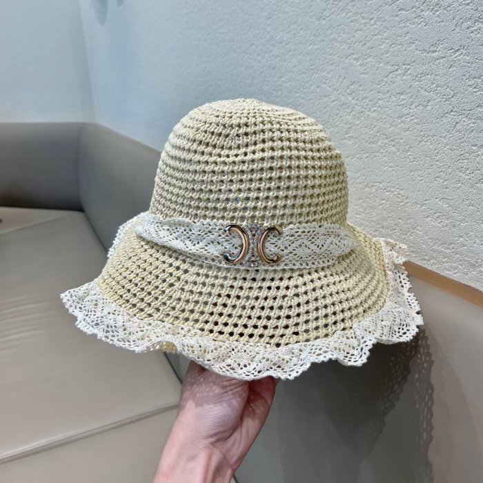 Hat women's wicker from lace фото 6