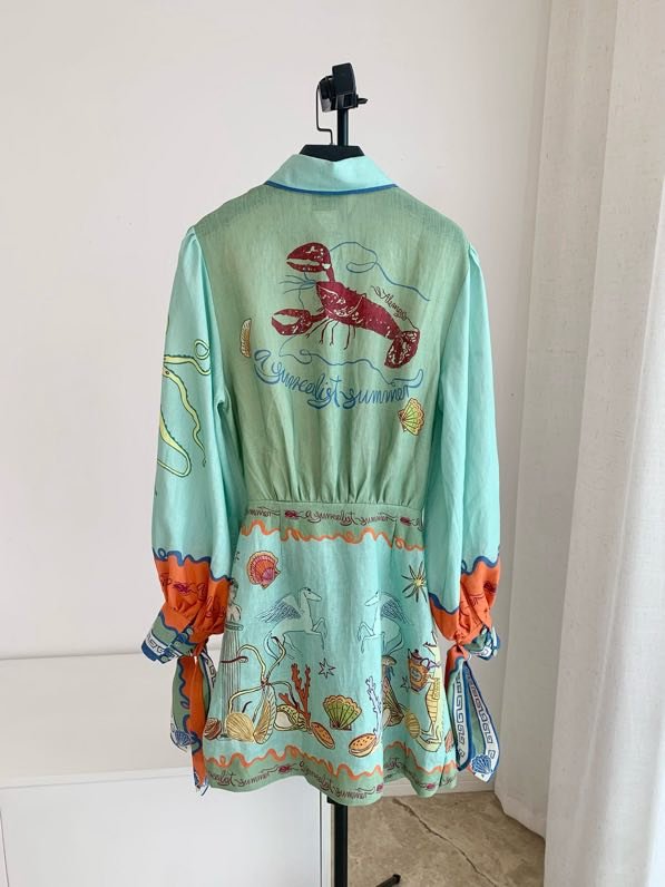 Платье Alemais Linen Color Lobster фото 5