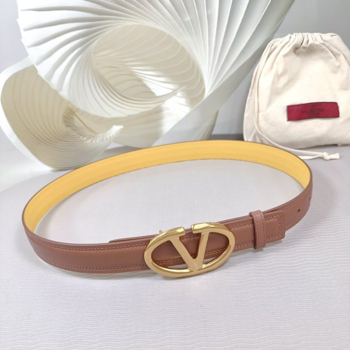 Belt leather female 3 cm