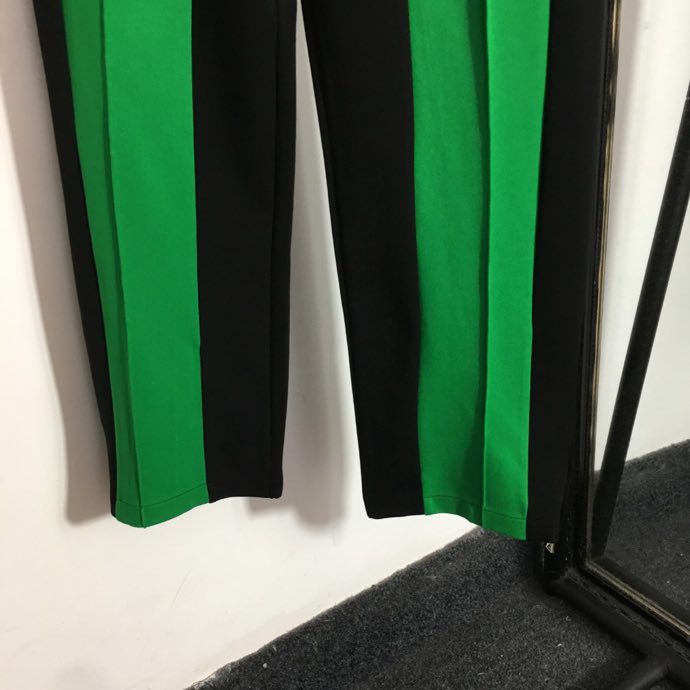 Чорно-зелені штани фото 3