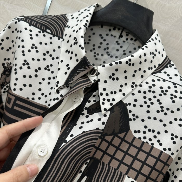 Рубашка женская шелковая фото 4