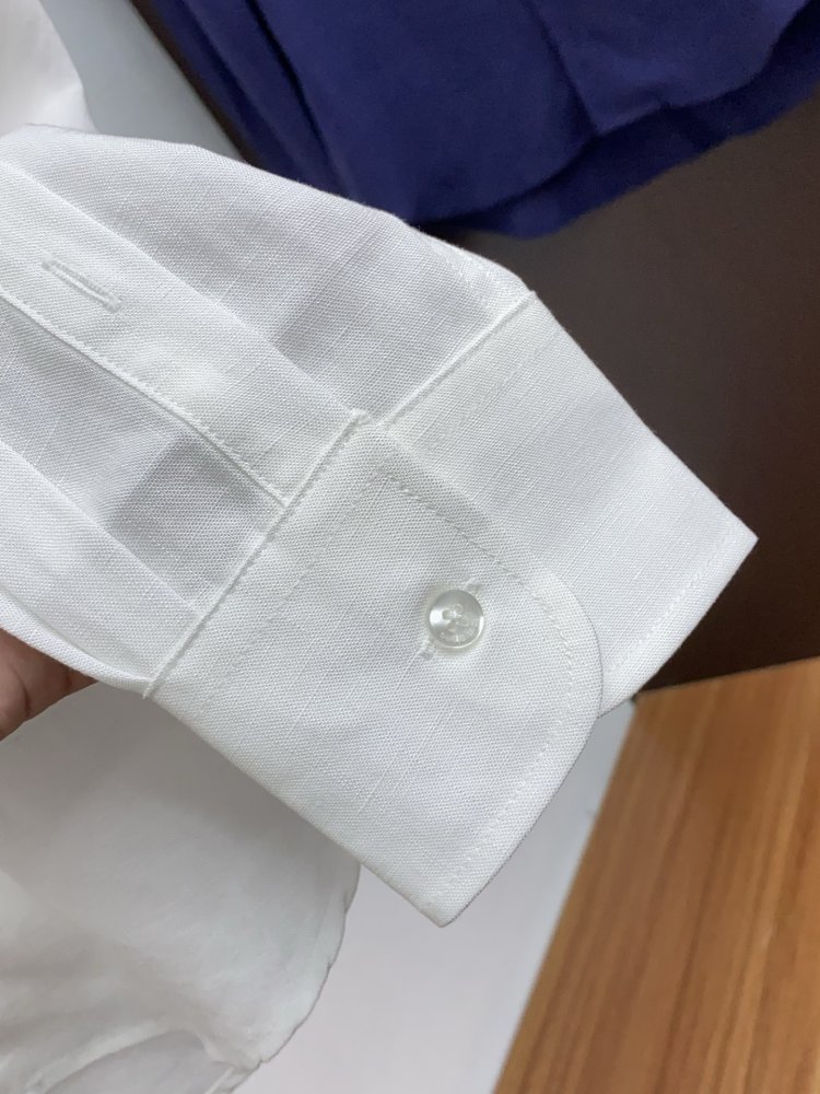 Рубашка льняная мужская фото 5