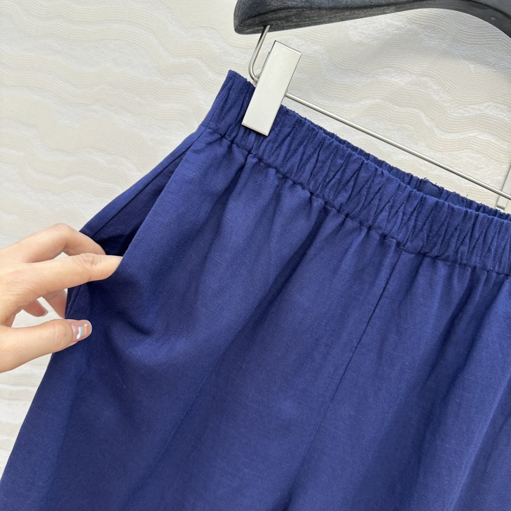 Прямі брюки з льону фото 4