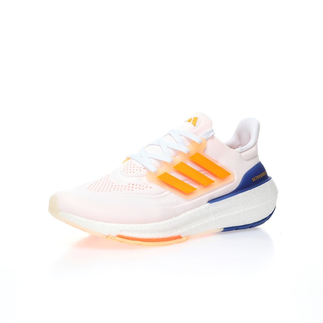 Кроссовки Ultraboost Light White/Orange/Blue HQ6352 фото 2