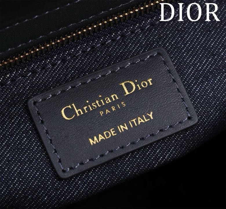 Сумка кожаная Lady Dior 24 см фото 8