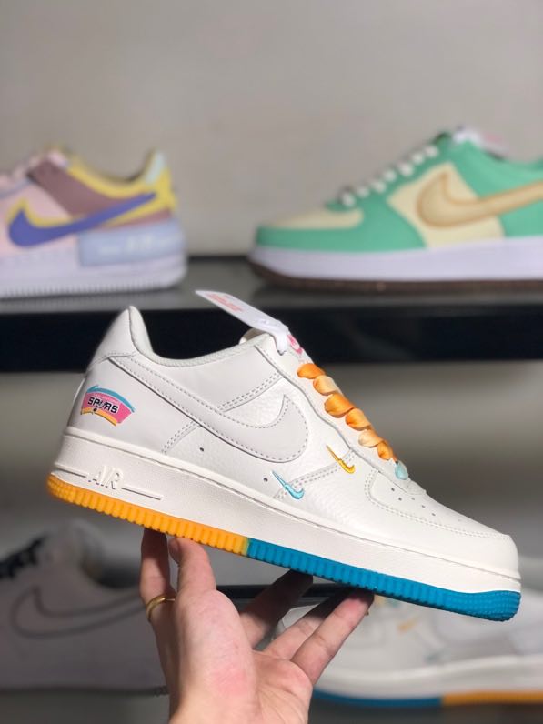 Кроссовки  Air Force 1 07 Low Yellow Blue Limited фото 5