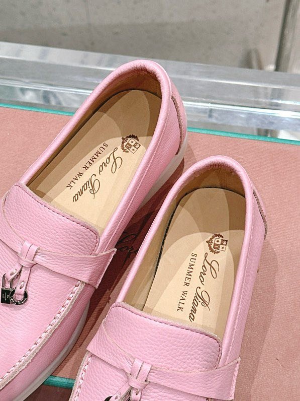 Лоферы женские кожаные розовые фото 8