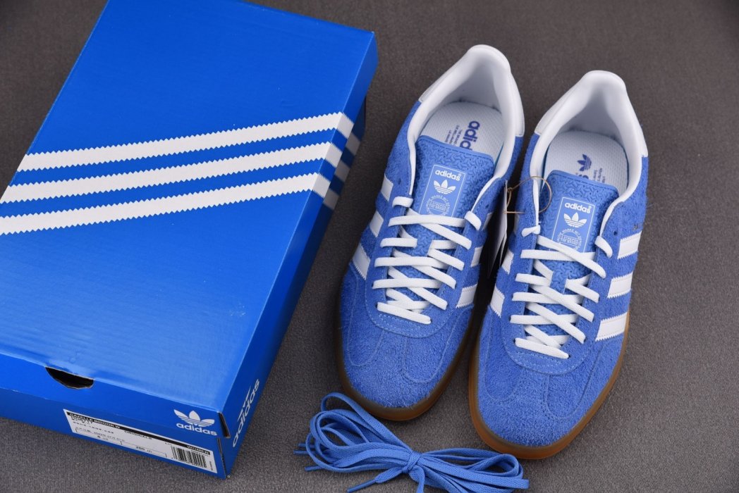 Кроссовки Gazelle Indoor Blue Fusion Gum фото 7