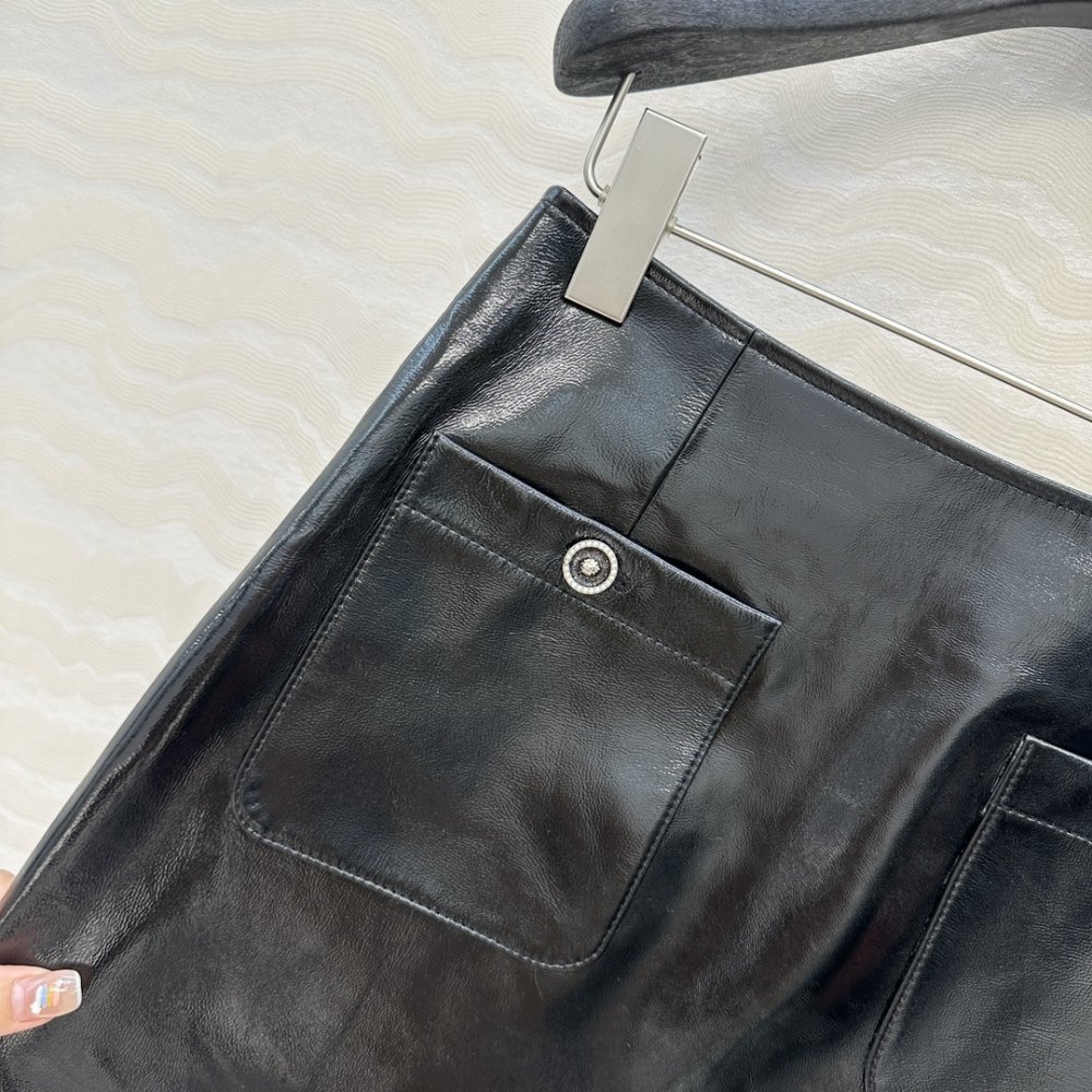 Skirt leather фото 5