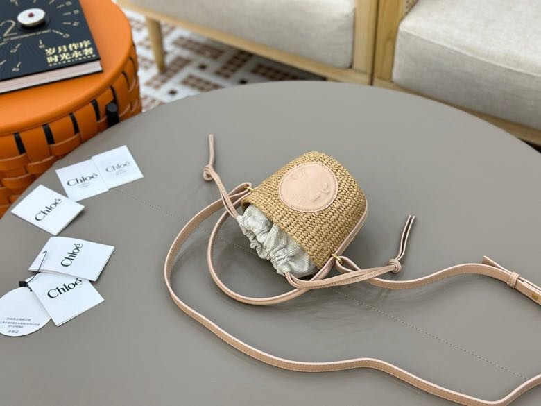 Солом'яний сумка Chloe S25 14 см фото 2