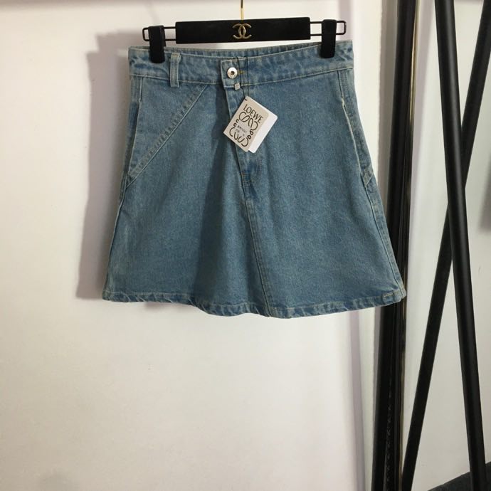 Denim short skirt