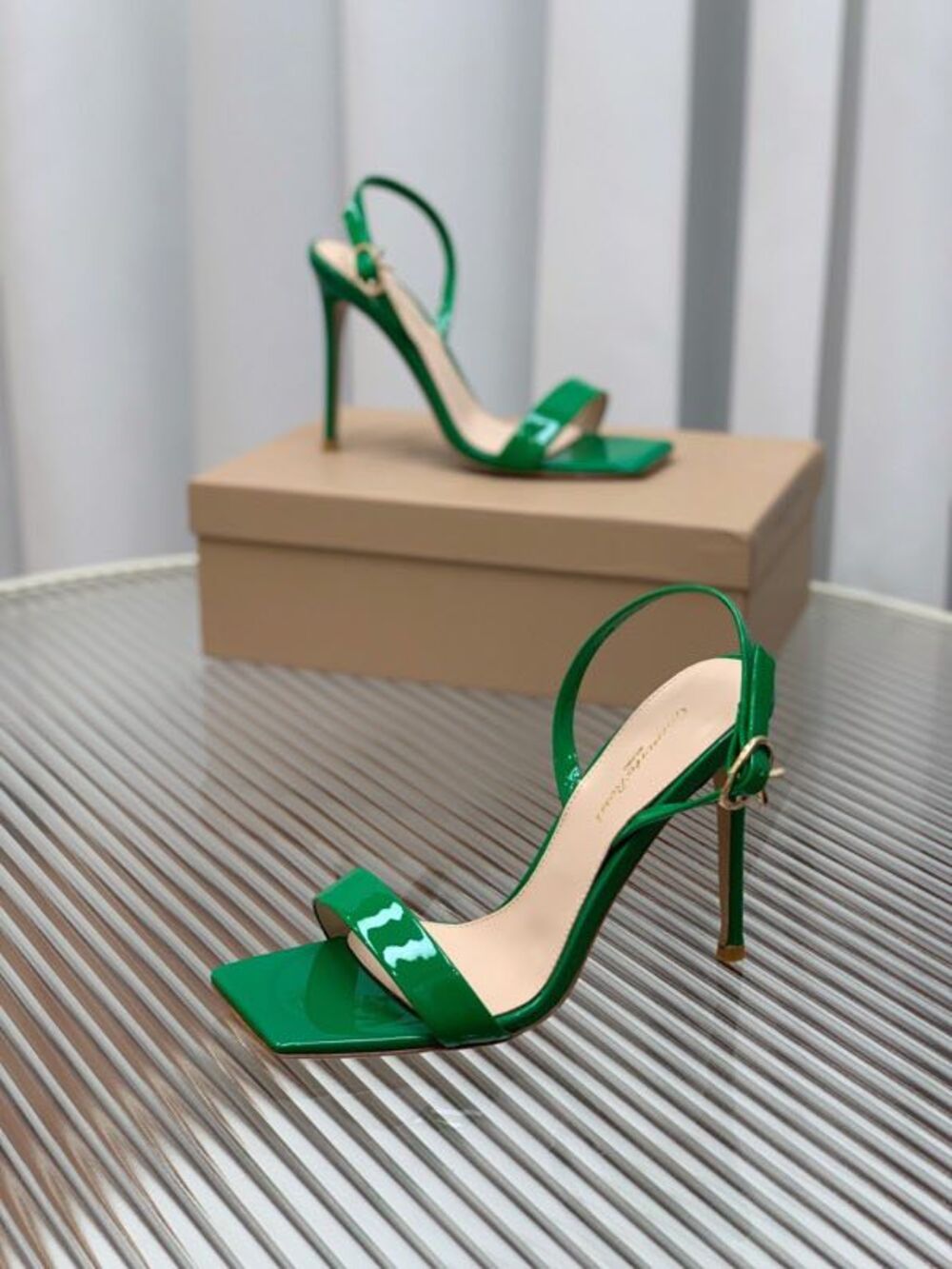 Sandals from square the toe green фото 3