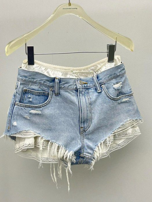 Denim women's shorts