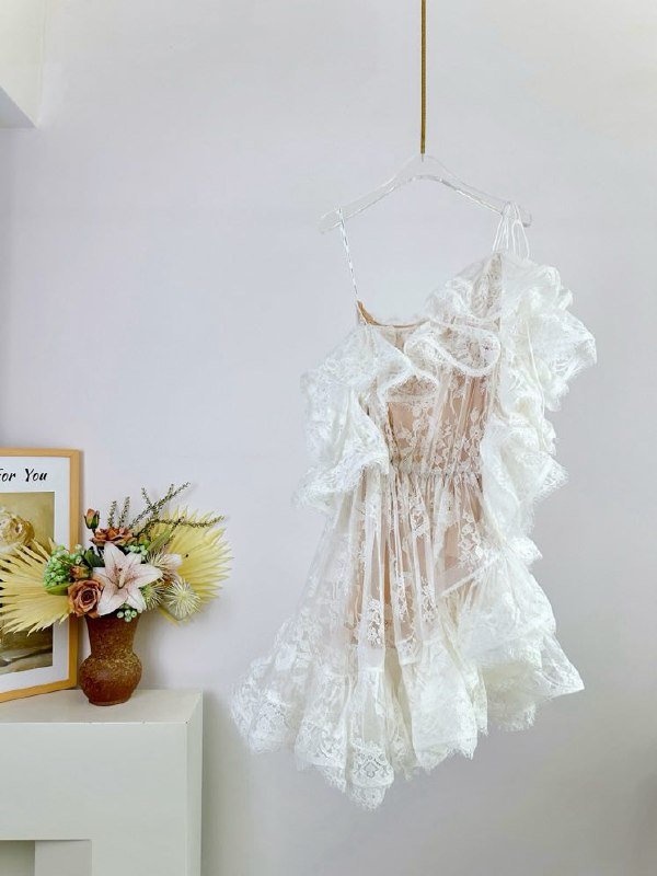 Кружевное мини платье DAWNING фото 4