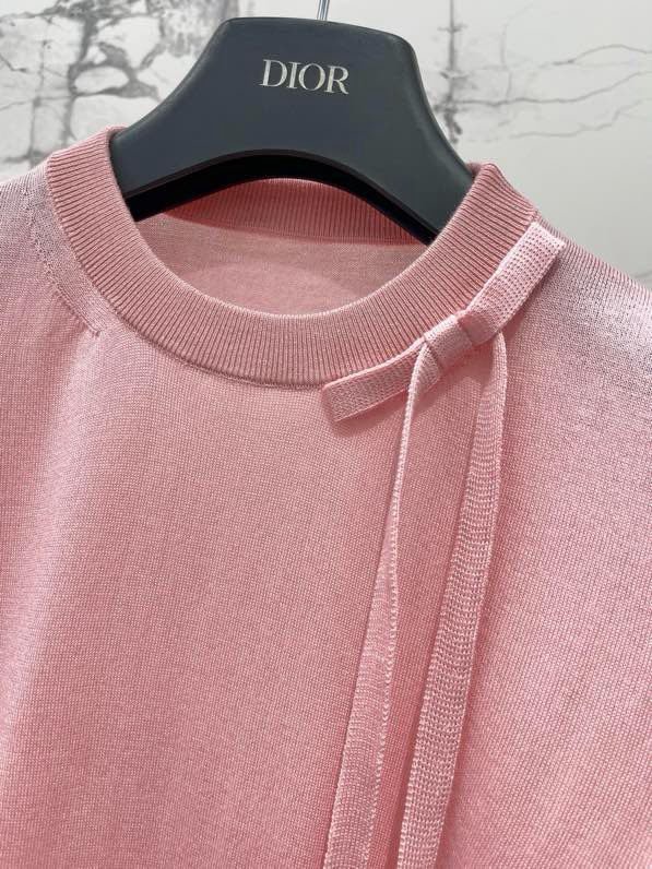 Футболка свитер из тутового шелка с бантом фото 2