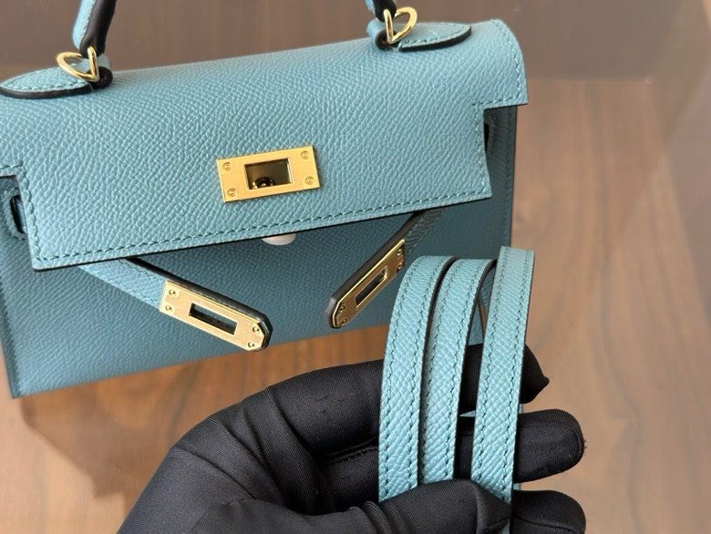 Hermès Kelly Mini 20 в коже Epsom фото 2