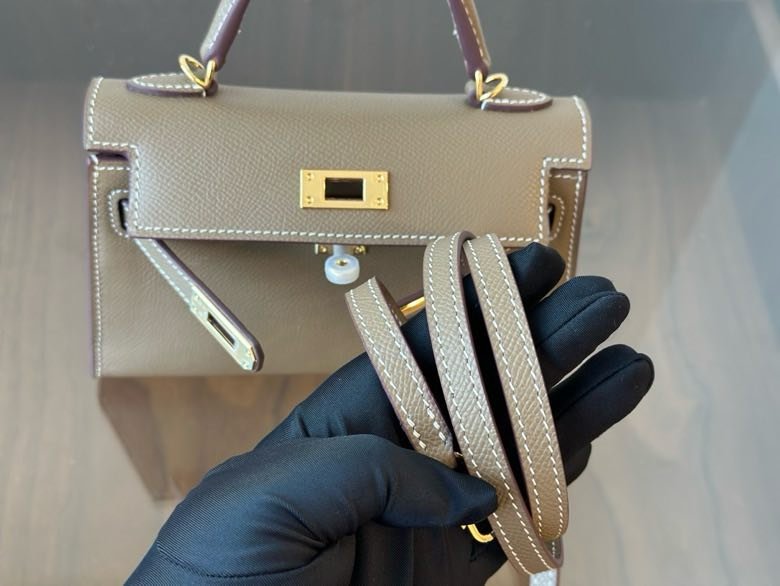 Hermès Kelly Mini 20 в коже Epsom фото 4
