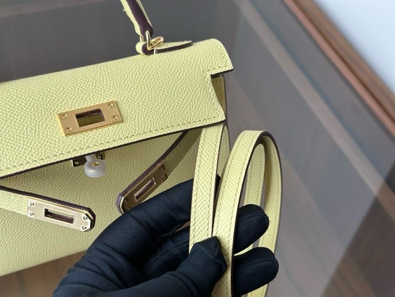 Hermès Kelly Mini 20 в коже Epsom фото 4