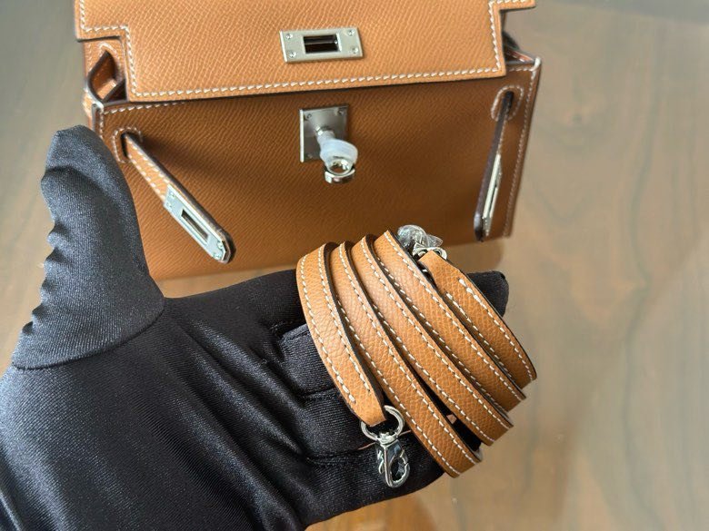 Hermès Kelly Mini 20 в коже Epsom фото 4