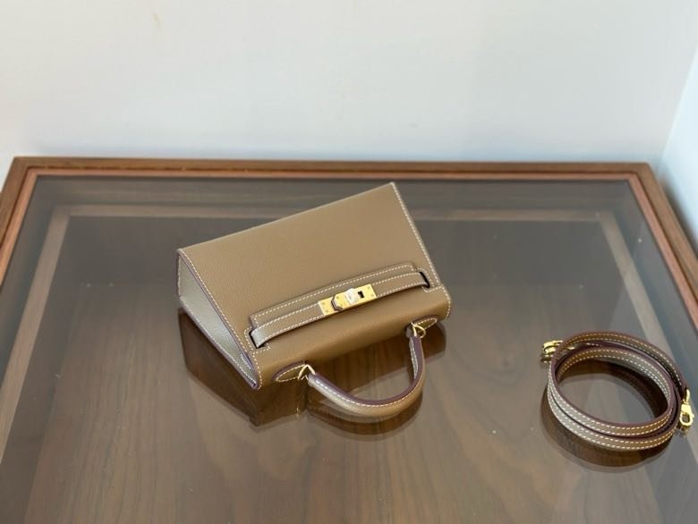 Hermès Kelly Mini 20 в коже Epsom фото 5