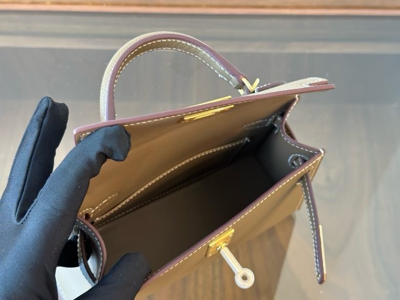 Hermès Kelly Mini 20 в коже Epsom фото 7