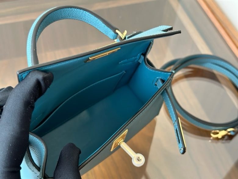 Hermès Kelly Mini 20 в коже Epsom фото 9