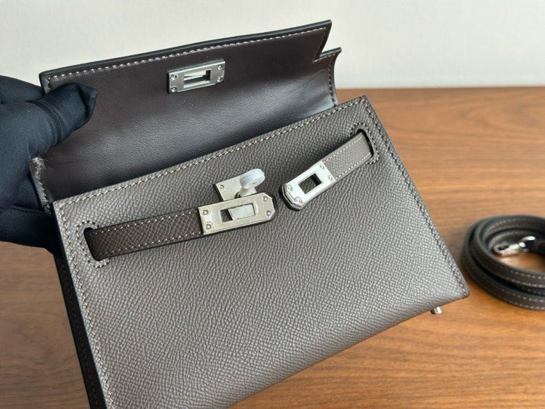 Hermès Kelly Mini 20 в коже Epsom фото 9