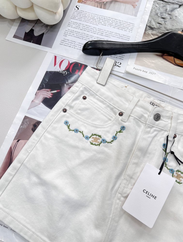 Юбка белая джинсовая фото 3