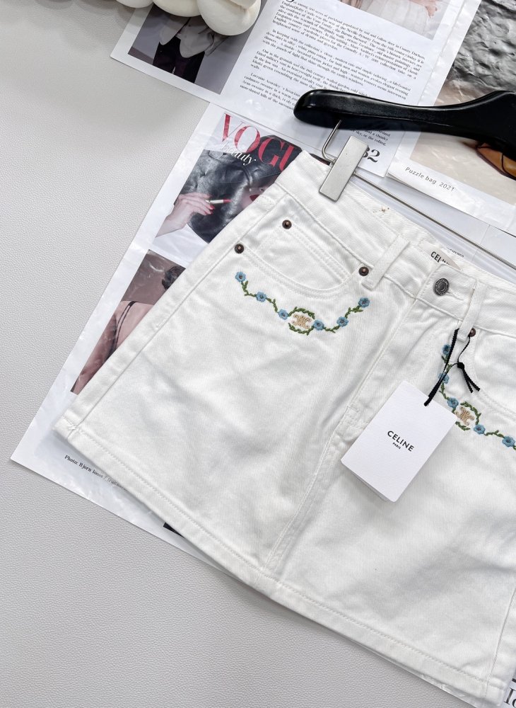 Юбка белая джинсовая фото 7