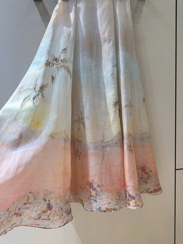 Спідниця з льону і шовку фото 3