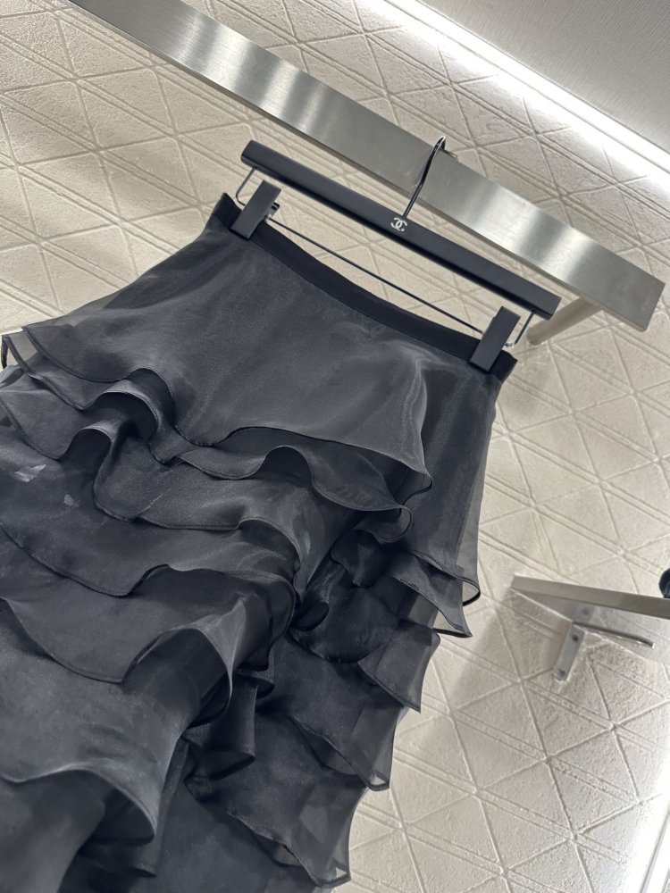 Юбка из многослойного тюля с высокой талией фото 6