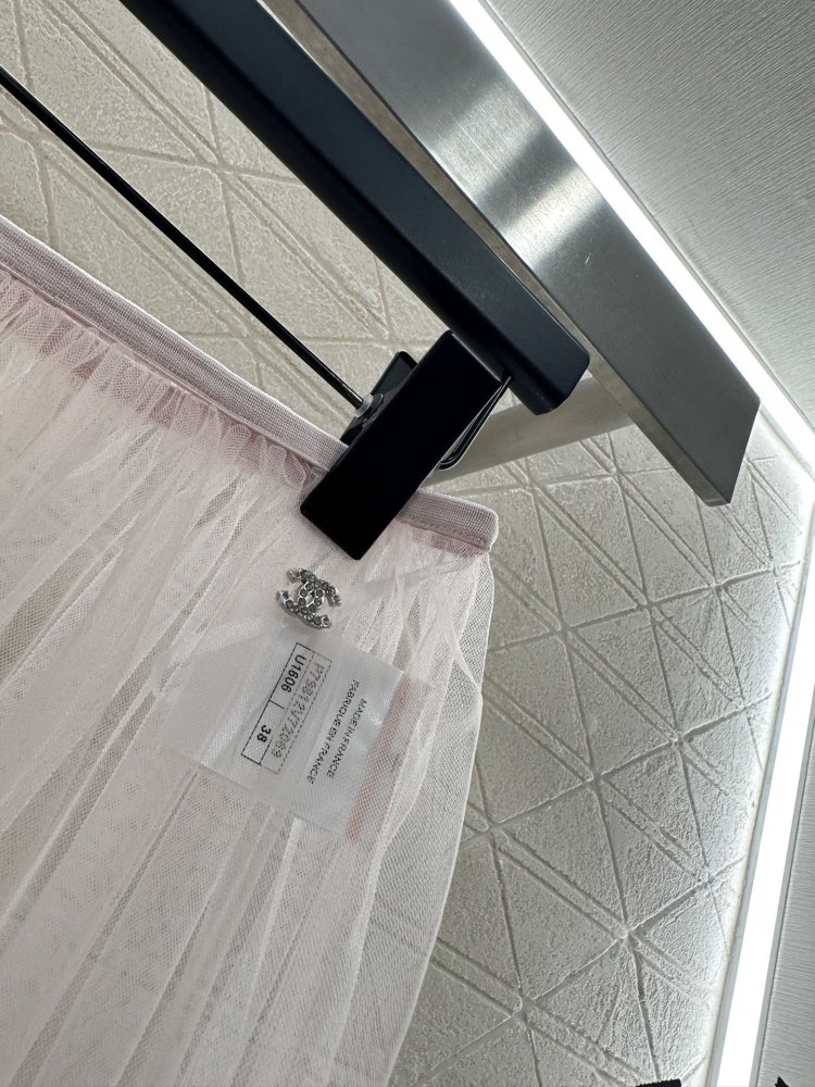 Спідниця з прозорого тюлю середньої довжини з високою талією фото 5