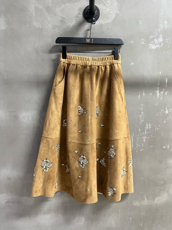 Юбка кожаная женская