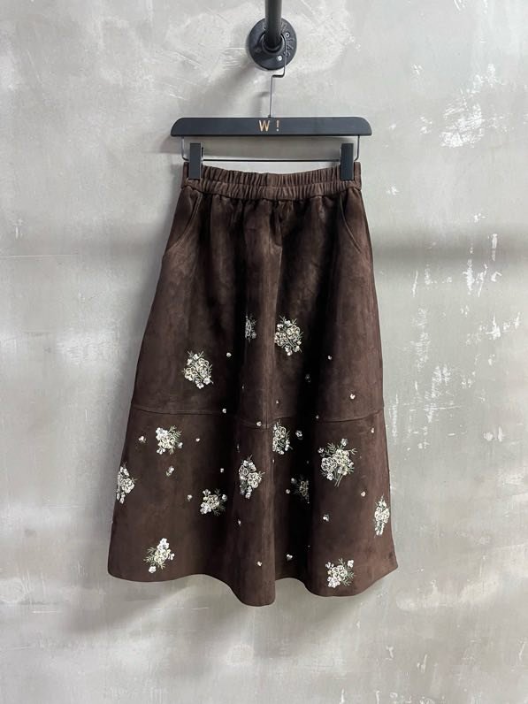 Юбка кожаная женская