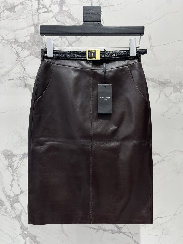 Skirt leather фото 2