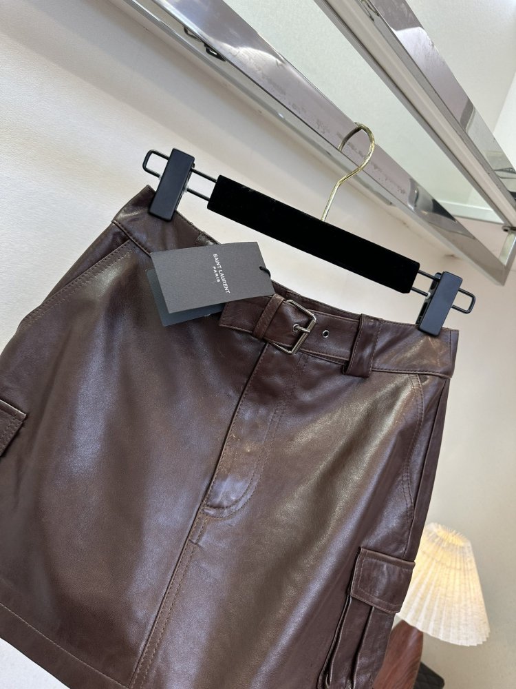 Skirt leather фото 4