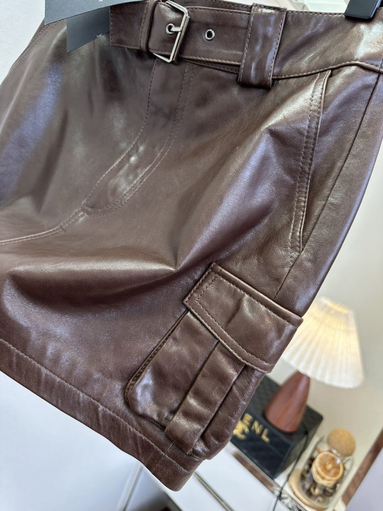 Skirt leather фото 6