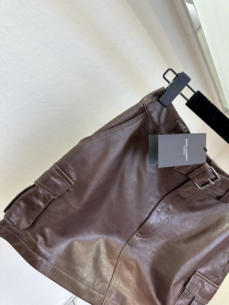 Skirt leather фото 7