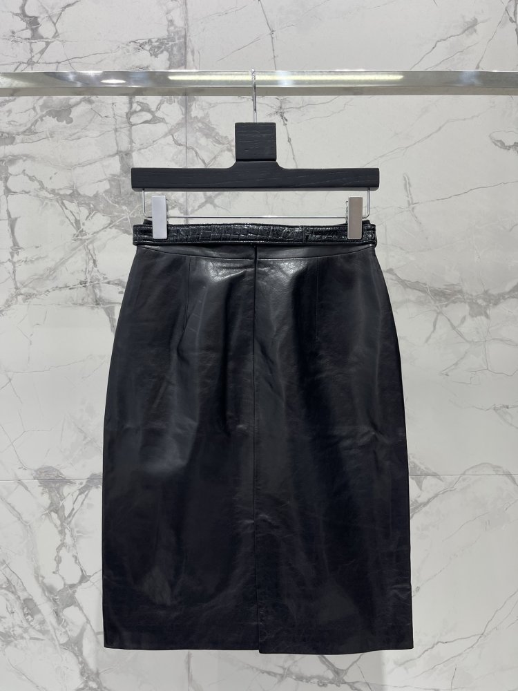 Skirt leather фото 8