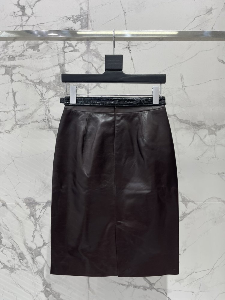 Skirt leather фото 8
