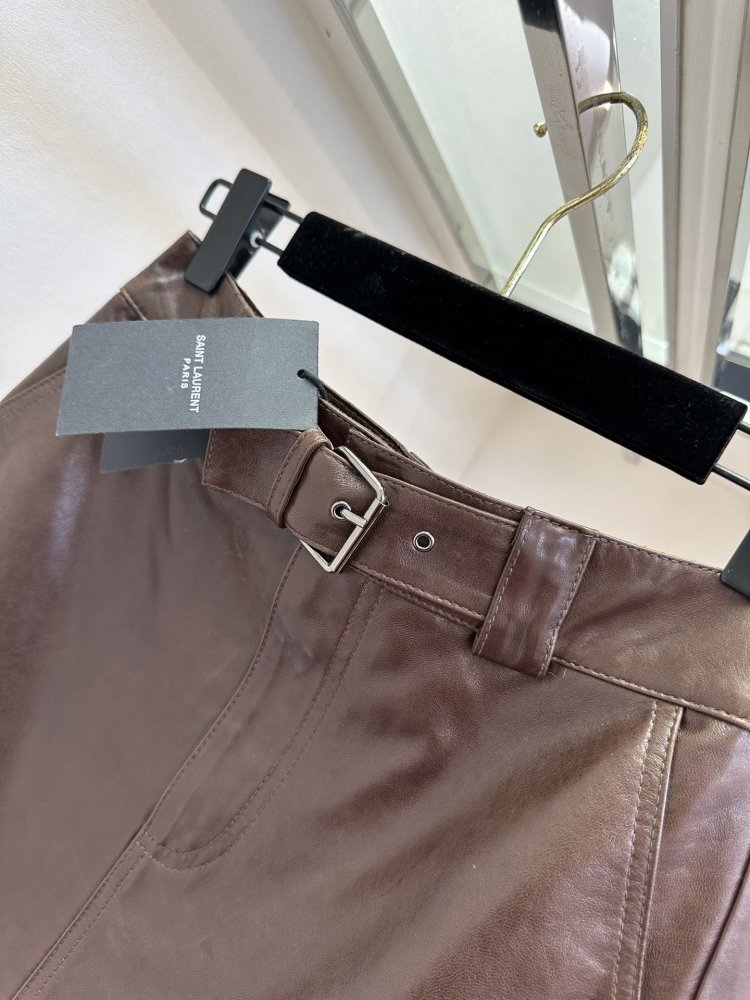 Skirt leather фото 8