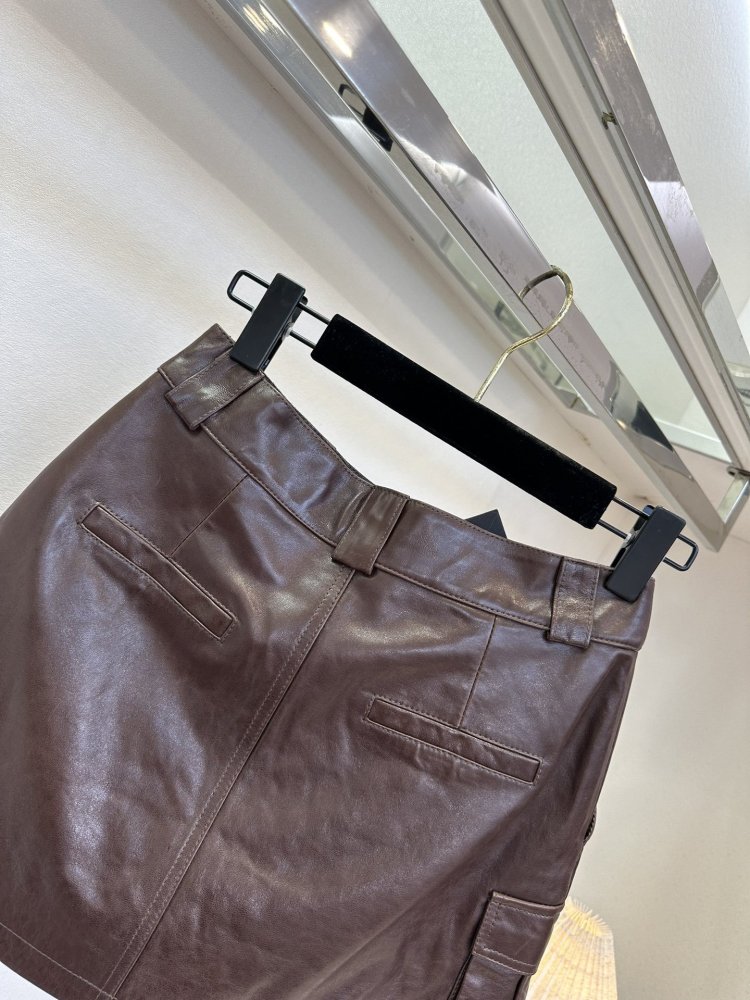 Skirt leather фото 9