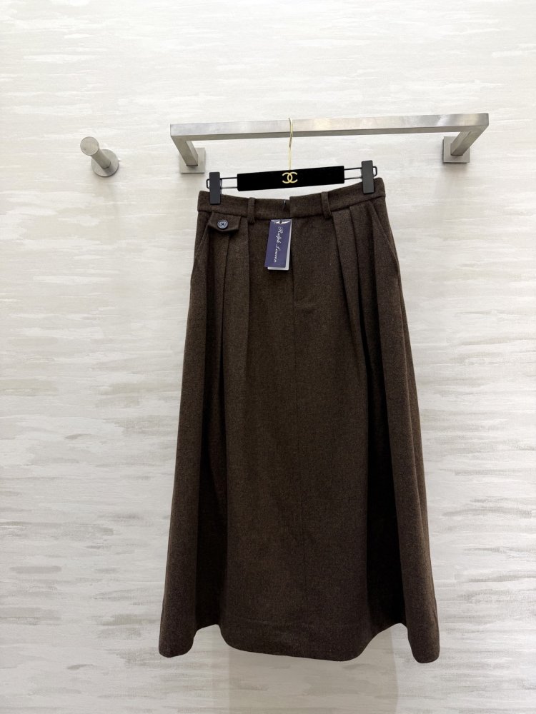 Юбка миди каштаново коричневого цвета