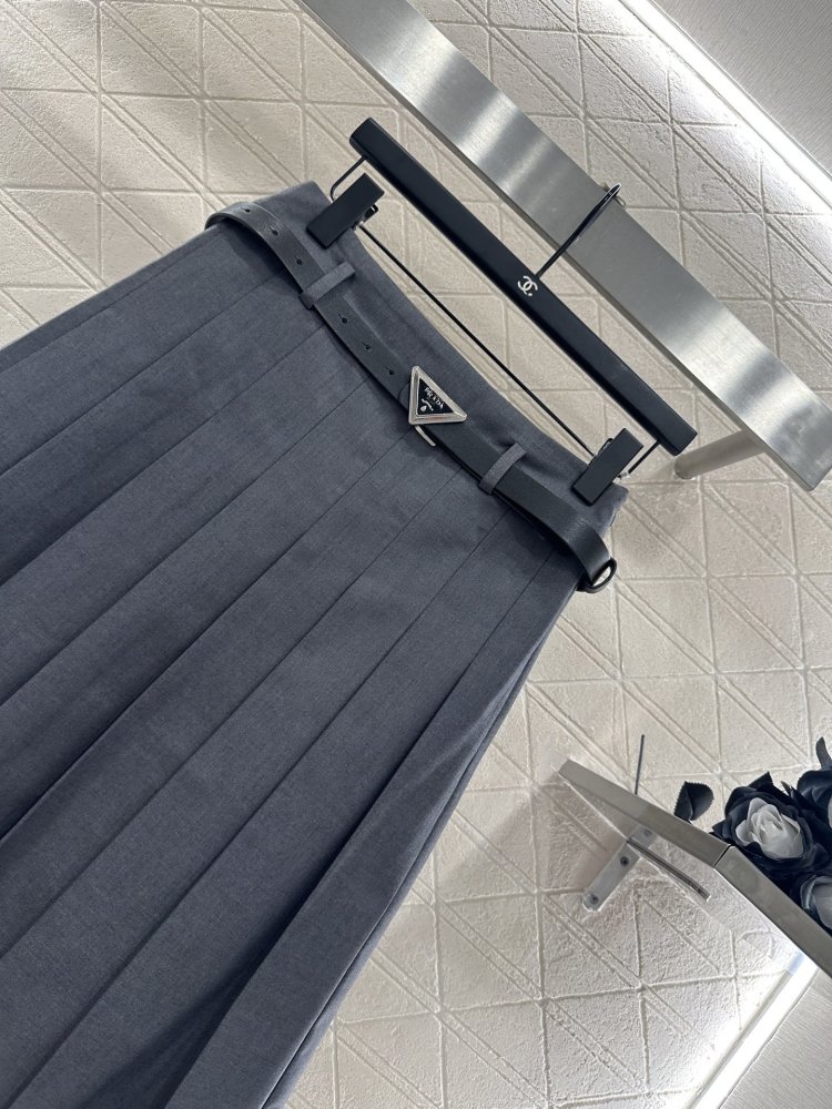 Юбка миди с поясом фото 3