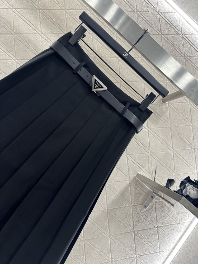 Юбка миди с поясом фото 3