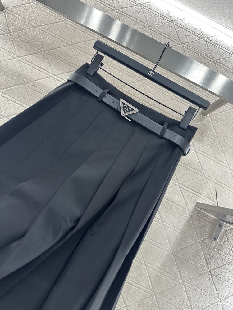 Юбка миди с поясом фото 6