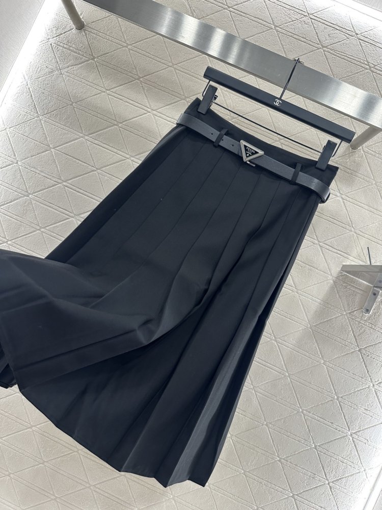 Юбка миди с поясом фото 7