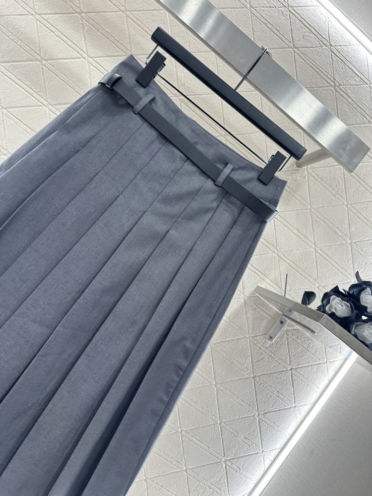 Юбка миди с поясом фото 8